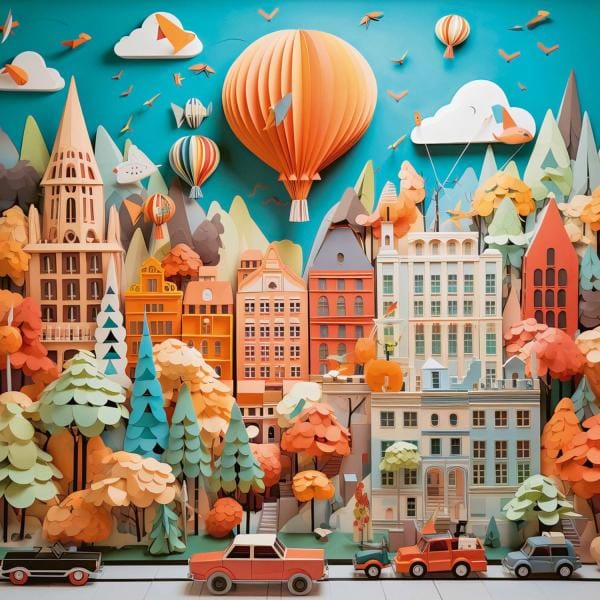 Ville en papier : 1000